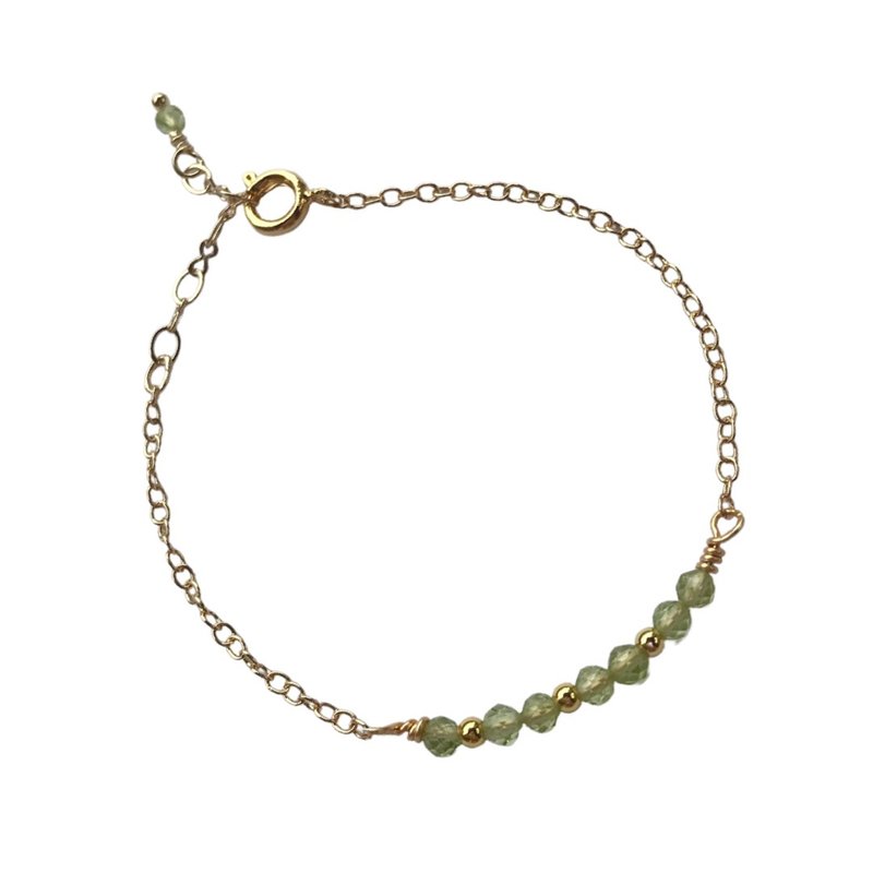 時尚小清新-橄欖晶手鍊 - 手鍊/手環 - 半寶石 