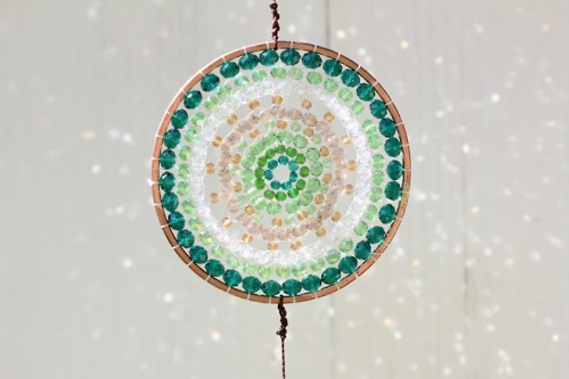 Mandala suncatcher with the image of forest light - Other - Glass 