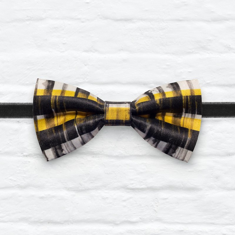 Style 0276 Modern Boys Bowtie, Toddler Bowtie Toddler Bow tie, Groomsmen bow tie, Pre Tied and Adjustable Novioshk - Chokers - Polyester Yellow
