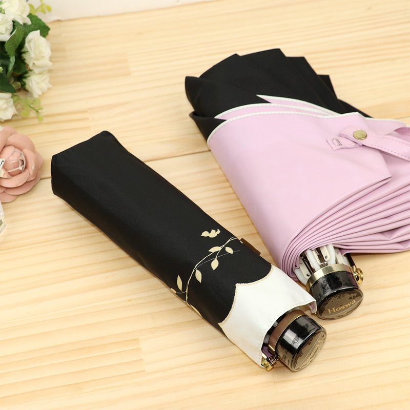 【Extremely Solid Steel‧Heavenly Wind and Spring Cry】Patented Anti-Break Ultra-Windproof Folding Umbrella ~ The Sound of Spring Birds - ร่ม - เส้นใยสังเคราะห์ สีดำ