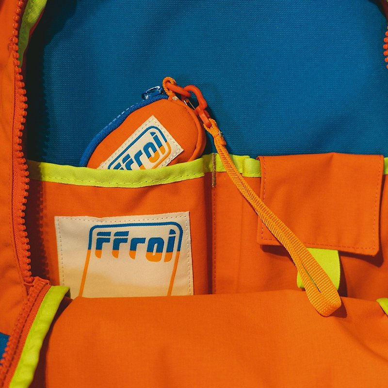 airpods case_orange / 4 color - กระเป๋าใส่เหรียญ - ผ้าฝ้าย/ผ้าลินิน สีส้ม
