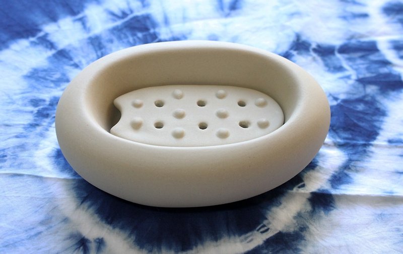 Original Color Pebble Soap Dish Set - Bathroom Supplies - Other Materials Gray