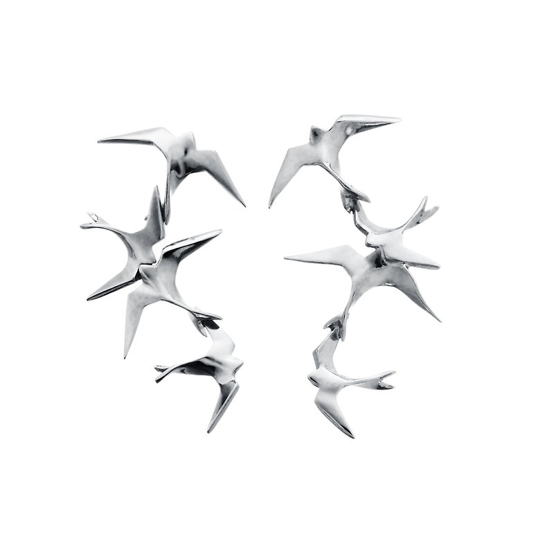 Freedom Flock earrings silver - Earrings & Clip-ons - Precious Metals 