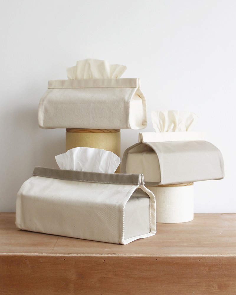 Tissue Case 盒裝紙巾 包裝面紙 布套 香港或台灣規格 - 面紙盒 - 棉．麻 多色