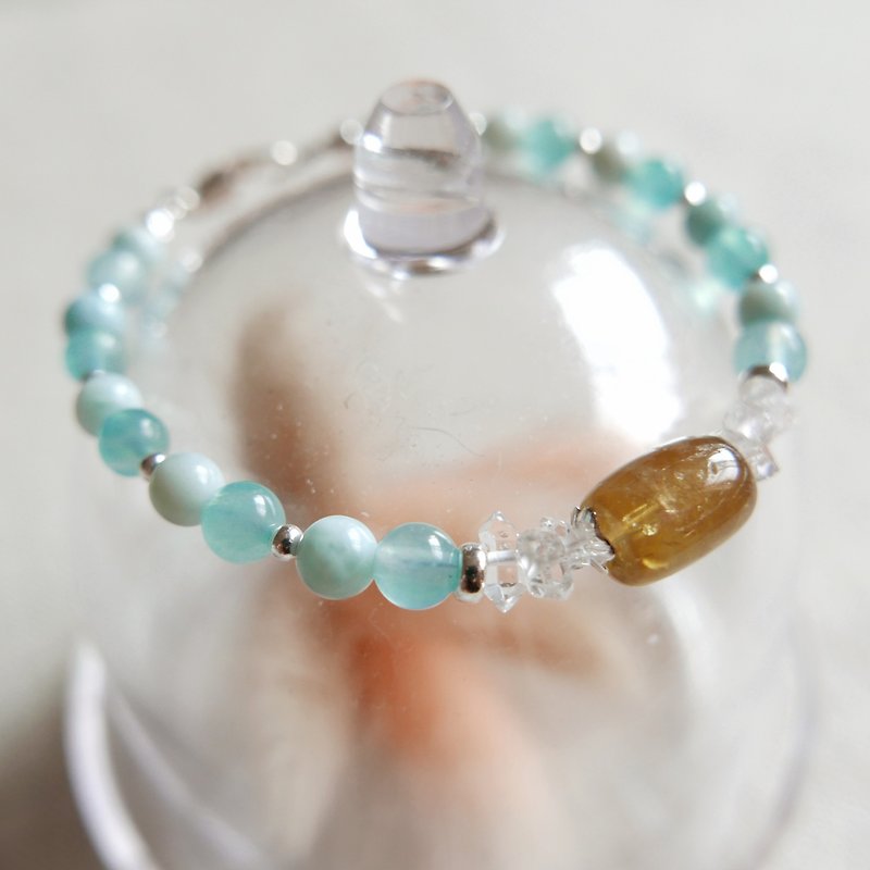 Limited. The contract of honey. Tourmaline sterling silver bracelet A. Three main stones are optional - Bracelets - Gemstone Orange