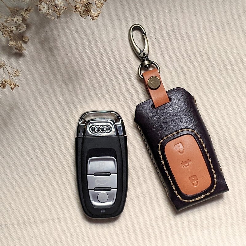 car key holder - Keychains - Genuine Leather Multicolor