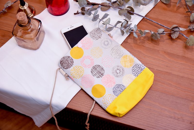 Cotton canvas bag - กระเป๋าแมสเซนเจอร์ - ผ้าฝ้าย/ผ้าลินิน สีเหลือง