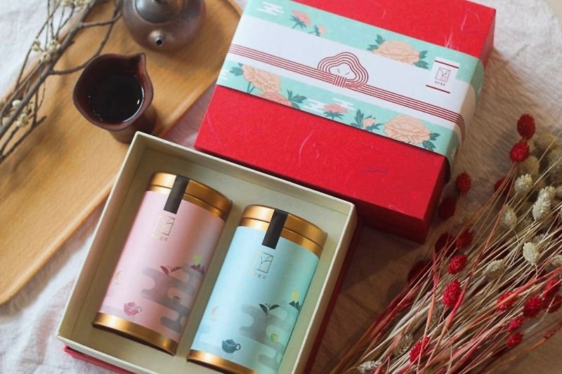[有好食茶] 2019 Spring Festival Gift Box||:: Manfu Gift Box::|| - ชา - อาหารสด สีแดง