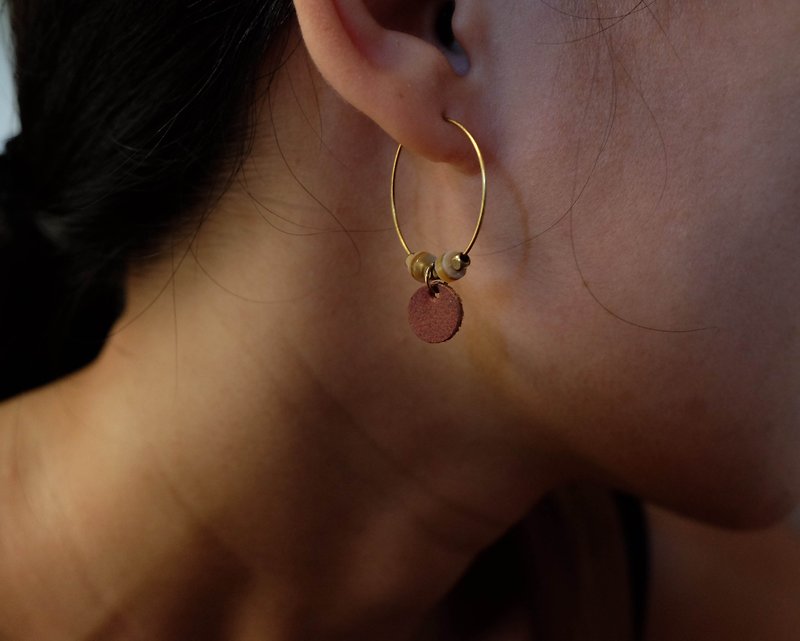 earrings - dance - Earrings & Clip-ons - Genuine Leather 