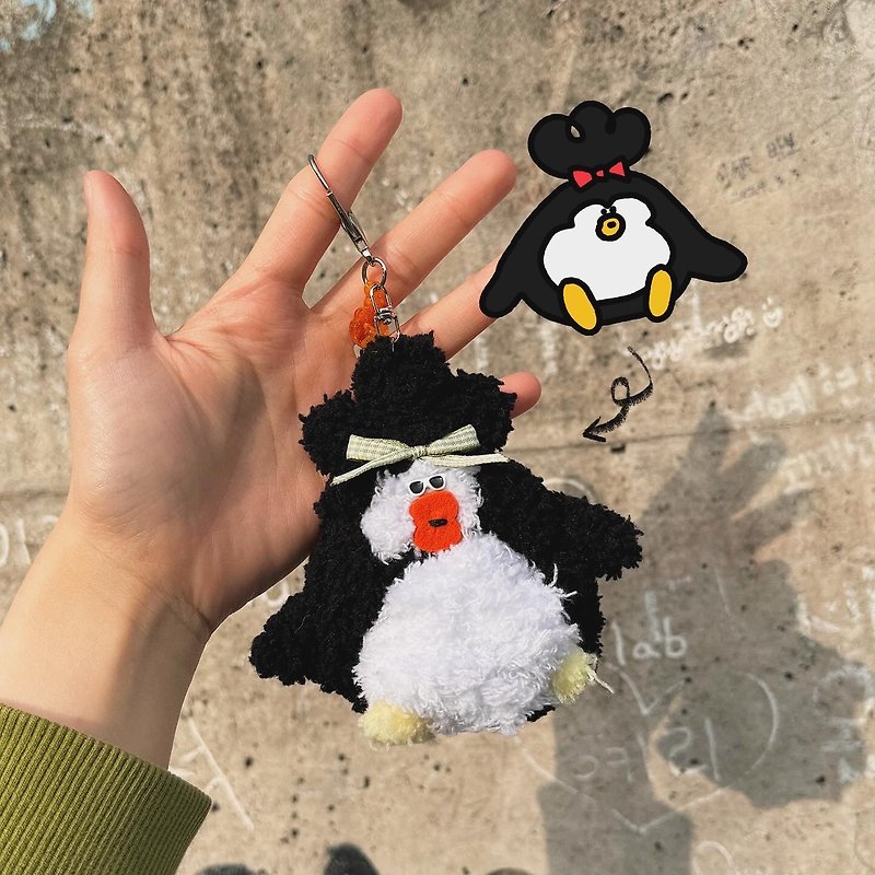 mr.penguin keychain - ที่ห้อยกุญแจ - วัสดุอื่นๆ สีดำ