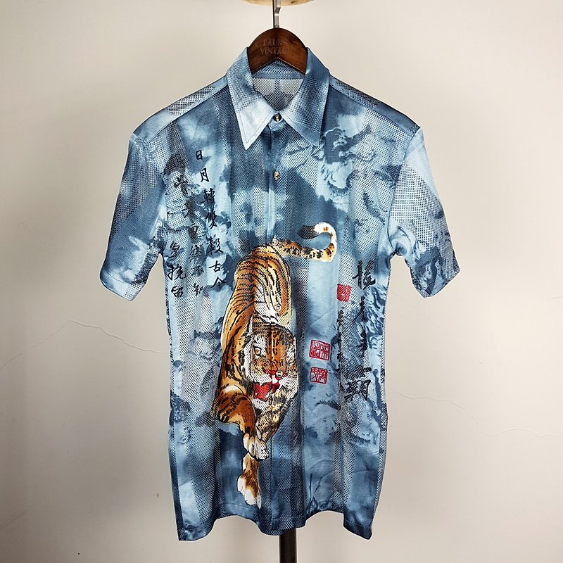 Gecko GeGe - Japan - domineering Linhu ink perspective shirt - Men's Shirts - Polyester 
