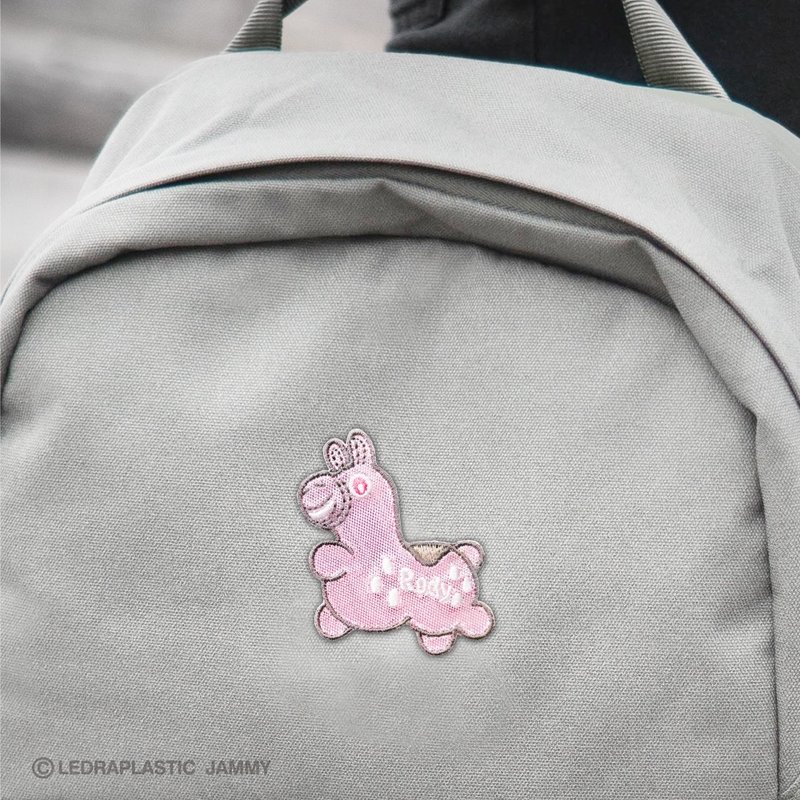 JzFun / Rody 跳跳馬 閃亮刺繡裝飾貼 (粉紅跳躍) - 其他 - 繡線 