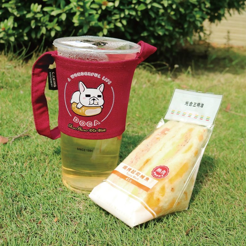 Ching Ching X 豆卡頻道系列 CBG-478 環保飲料杯套 - 飲料提袋/杯套 - 其他材質 