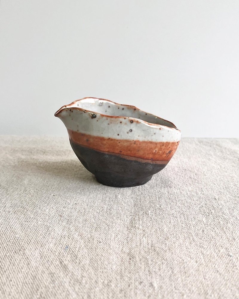 Feixia Hand-kneaded Tea Sea | Pottery - ถ้วย - ดินเผา สีส้ม