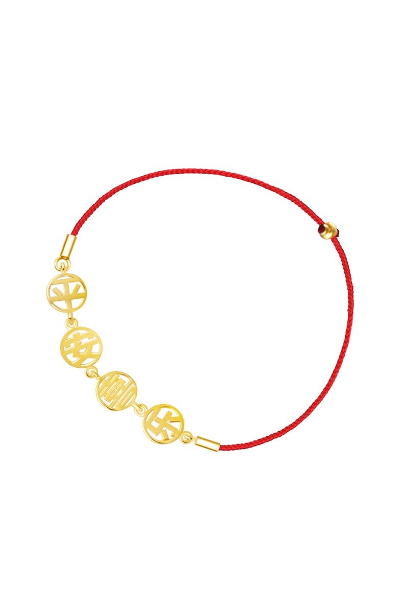 New year's Good Luck bracelet - Bracelets - Precious Metals Gold
