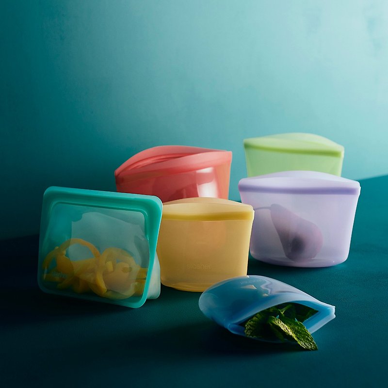American Stasher Colorful Bowl-Shaped Silicone Sealed Bags - Lunch Boxes - Silicone Multicolor