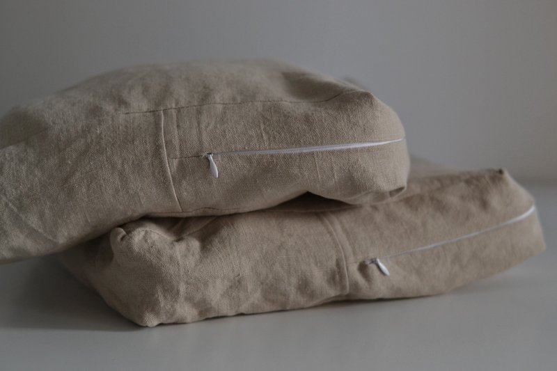 Linen storage case, For delicate things, cover, natural, eco-friendly - 居家收納/收納盒/儲物盒 - 亞麻 