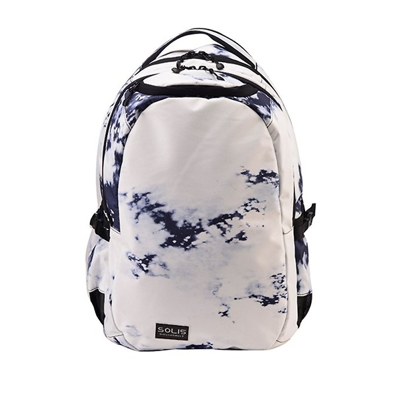 SOLIS [ Swirling clouds Series ] 15" Ultra+ basic laptop backpack(Psychedelic white) - Laptop Bags - Polyester 