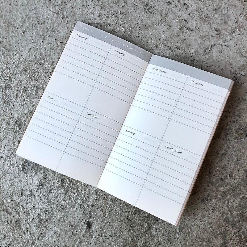 Portable Size Notebook - Refill Page [LBT Pro] - สมุดบันทึก/สมุดปฏิทิน - กระดาษ สีนำ้ตาล