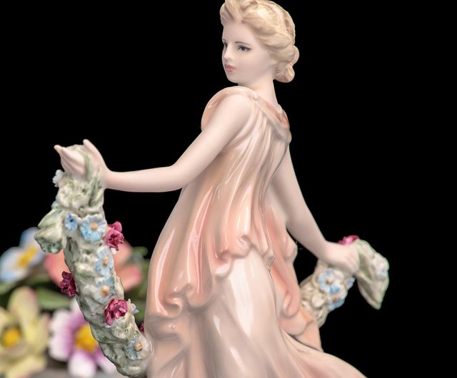 英国製 ウェッジウッド 優雅な手描き カラフルな踊る女神 限定版 磁器