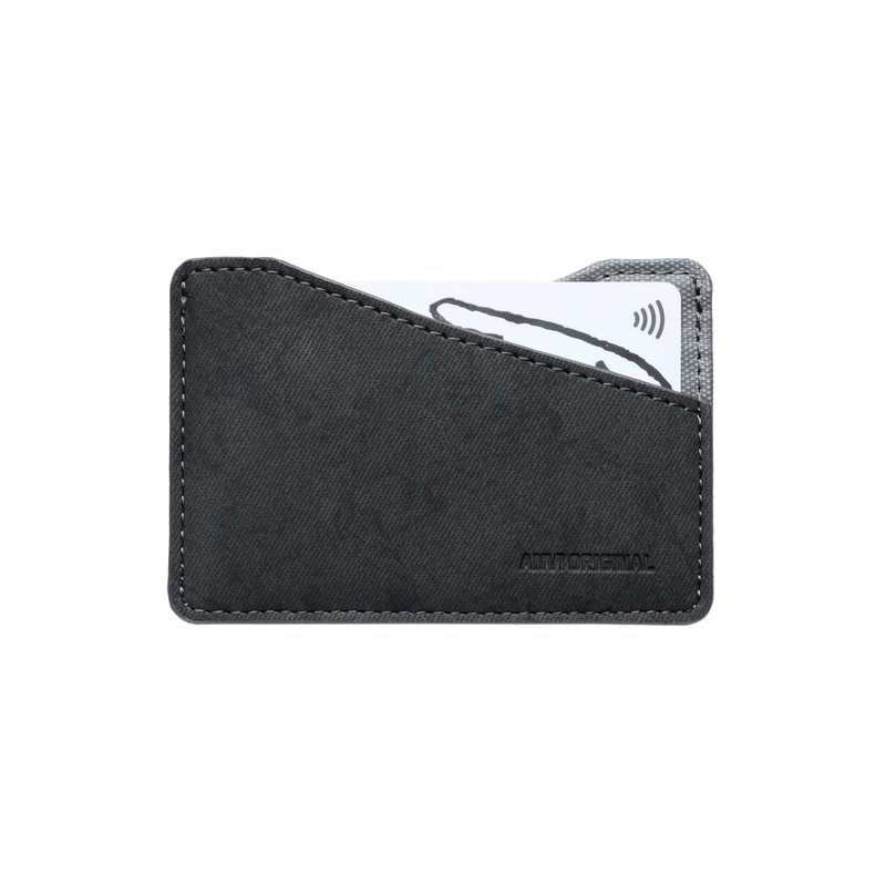 Holdi [Short Clip] On-the-Go Cache Card Holder Bag - Gray - Wallets - Faux Leather 