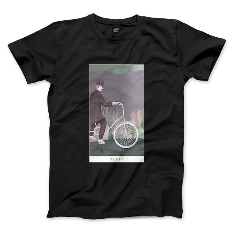 XIII | Death-Black-Unisex T-shirt - เสื้อยืดผู้ชาย - ผ้าฝ้าย/ผ้าลินิน สีดำ