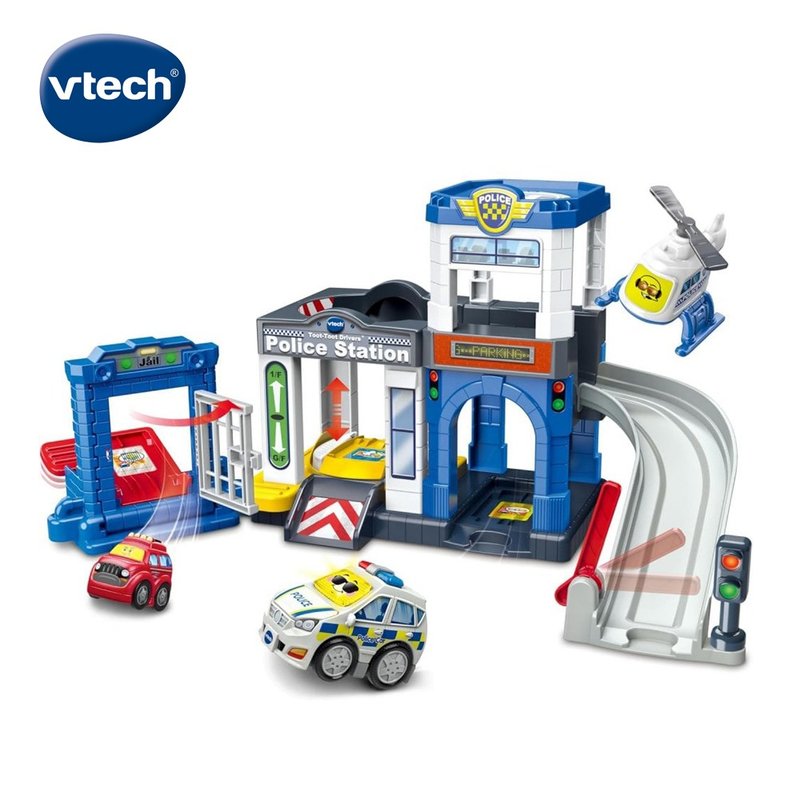 Vtech　聲光城市嘟嘟車-城市警察局軌道組 - 寶寶/兒童玩具/玩偶 - 塑膠 