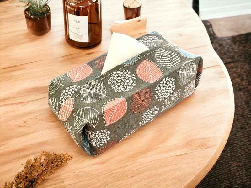 Handmade tissue set. Between flowers - Storage - Cotton & Hemp Gray