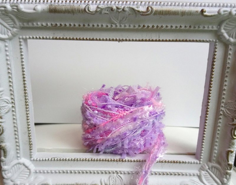 日本混合紗線 - 編織/刺繡/羊毛氈/縫紉 - 聚酯纖維 紫色