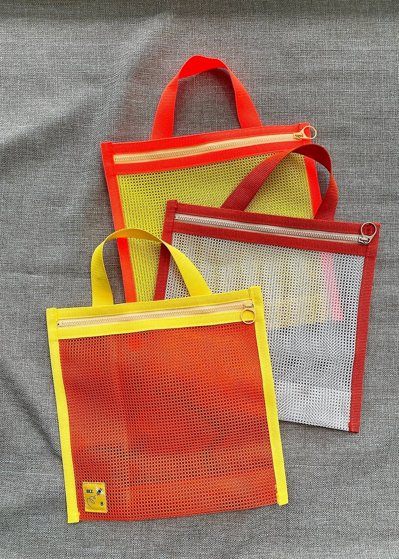 網紗收納盥洗袋 - 化妝袋/收納袋 - 其他人造纖維 