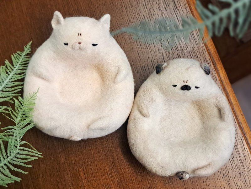 甜甜圈小動物—羊毛氈濕氈手作體驗活動課程 - 編織/羊毛氈/縫紉 - 羊毛 