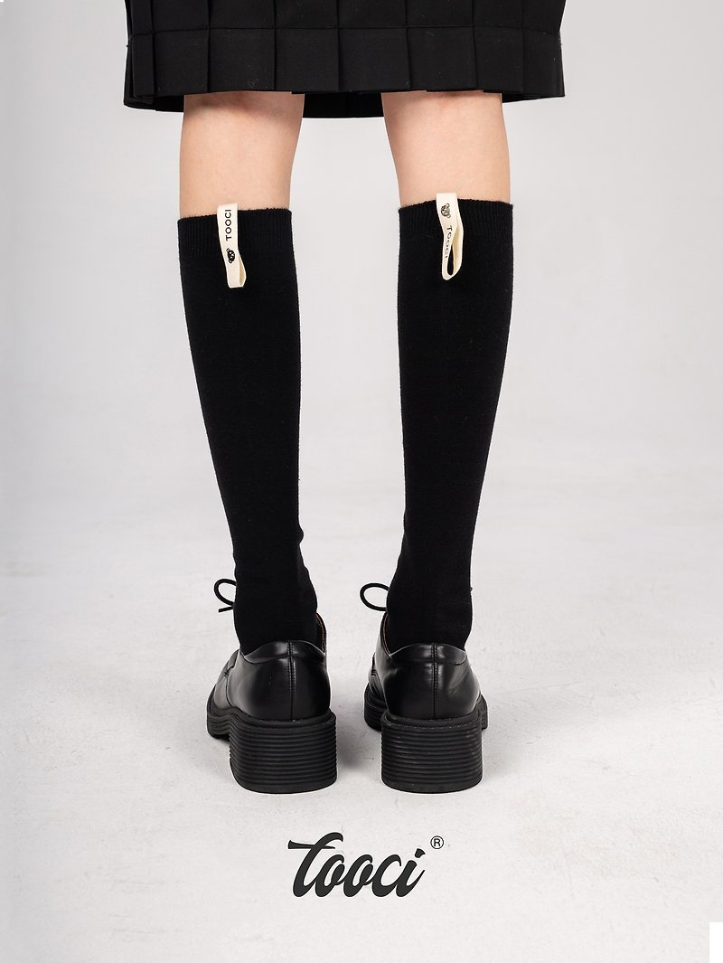 preppy calf socks - Socks - Cotton & Hemp Black