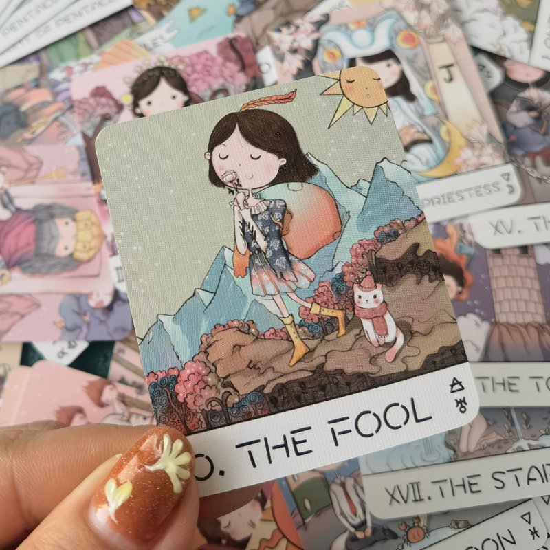 蜜糖騎士塔羅牌 mini迷你tarot韋特入門原創塔羅牌 - 桌遊/牌卡 - 紙 