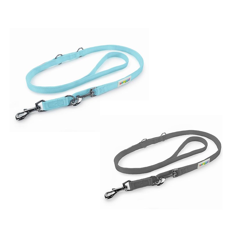 PETRICK Basic Leash Patrick's classic multi-function leash, a total of 5 sizes 36 colors - Collars & Leashes - Nylon Gray