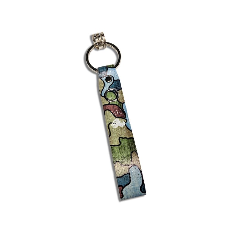 San Chamon key ring - Keychains - Genuine Leather Multicolor