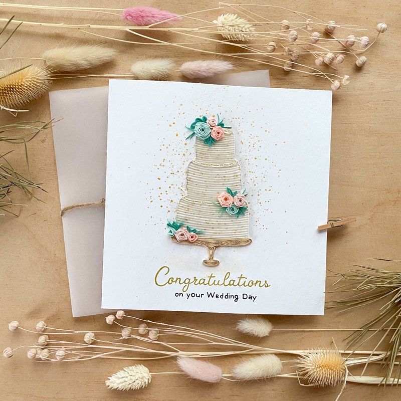 Greeting Card - Congratulations on your Wedding Day - 卡片/明信片 - 紙 多色