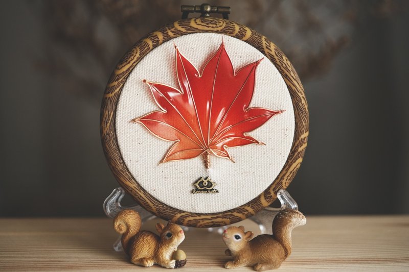 緋染葉間 / 第2章 / 掛畫vs擺件 / 接單訂製 - 擺飾/家飾品 - 樹脂 