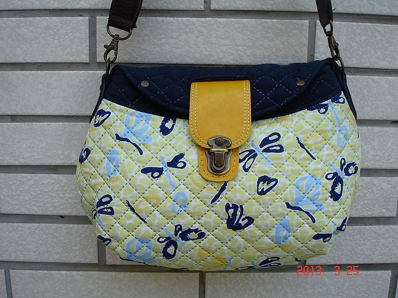 Butterfly Crossbody Bag*Handmade by Wenzi*Waterproof*2 - Messenger Bags & Sling Bags - Waterproof Material Yellow