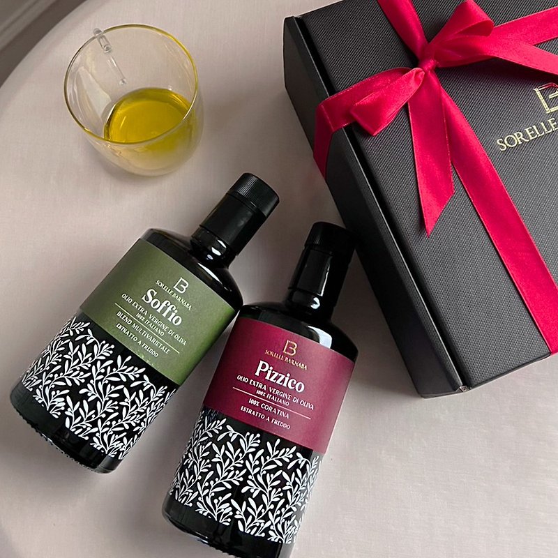 Extra virgin olive oil two-in-one limited offer gift box (500ml) - Sauces & Condiments - Glass Multicolor