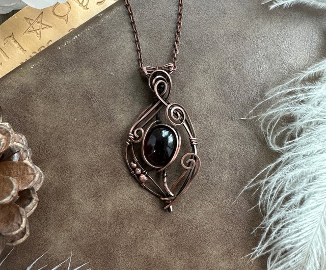 WW333 完全に手編みされたブロンズレトロエイジドワイヤーラップグロ