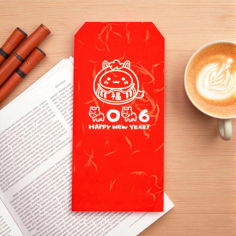 馬年賀歲燙金紅包袋 H5-馬年小福神 歡慶新春 2026 燙金紅包袋 - 紅包袋/春聯 - 紙 
