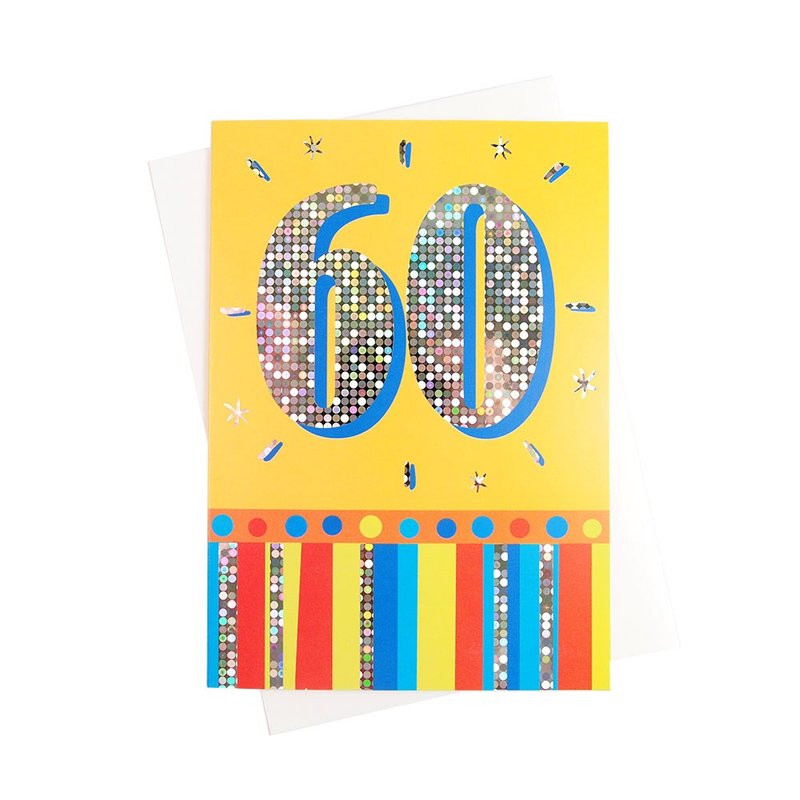 60 years old-a highly respected model [Hallmark-UK birthday card birthday greetings] - Cards & Postcards - Paper Multicolor