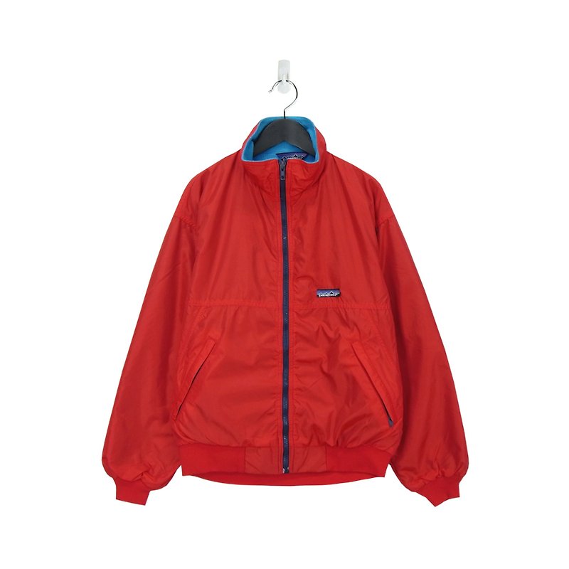 A‧PRANK :DOLLY :: 品牌Patagonia紅淺藍雙色內刷毛尼龍外套(J711033) - 外套/大衣 - 棉．麻 紅色