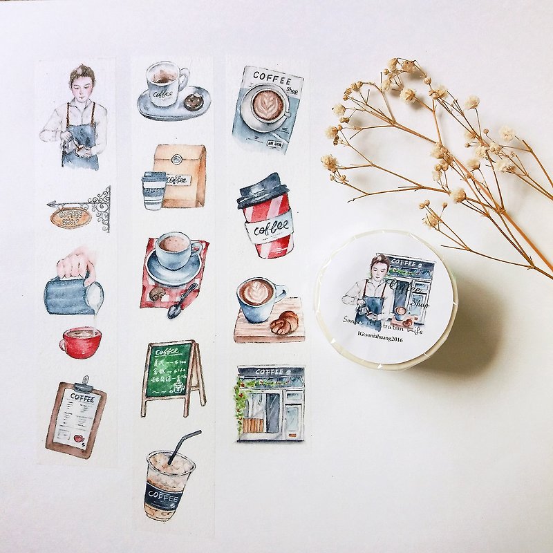 Coffee Shop - Washi Tape - Paper 