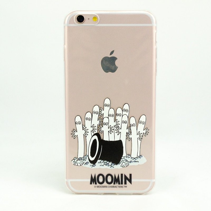 Moomin正版授權-空壓殼手機保護殼【神秘的魔法帽】 - 手機殼/手機套 - 矽膠 黑色
