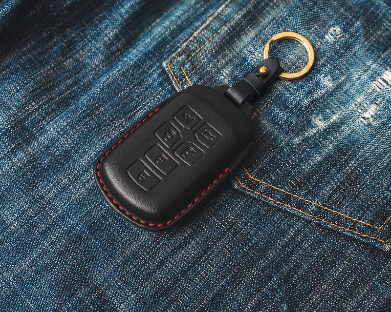 Toyota TOYOTA Sienna RAV4 Camry Altis CHR Car Key Holder - ที่ห้อยกุญแจ - หนังแท้ สีดำ