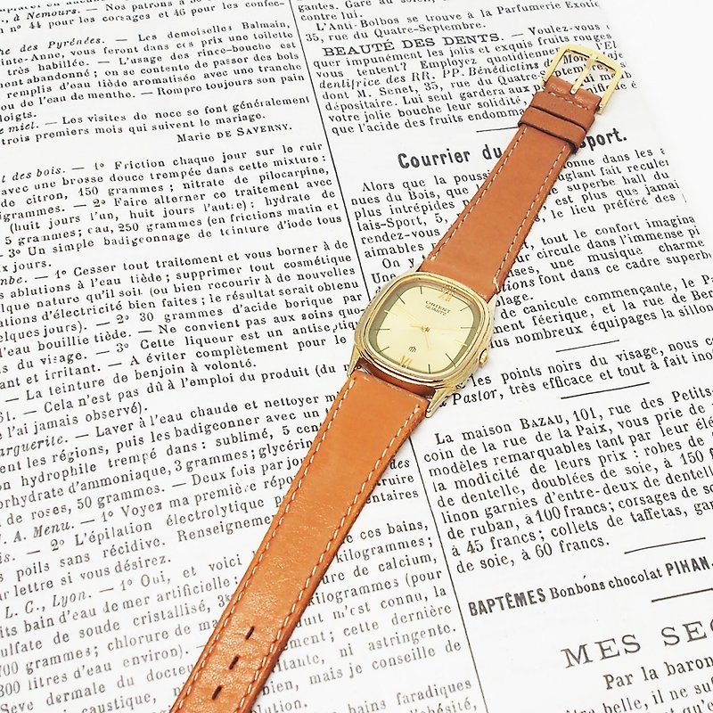 1980s' ORIENT QUARTZ Japanese Oriental Quartz Watch - นาฬิกาผู้หญิง - โลหะ สีนำ้ตาล