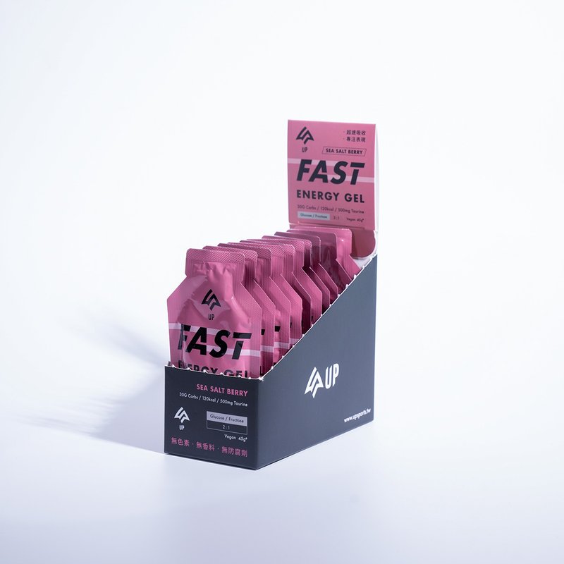 【UP】 FAST 能量果膠-海鹽莓果風味 10入 - 其他 - 新鮮食材 紅色