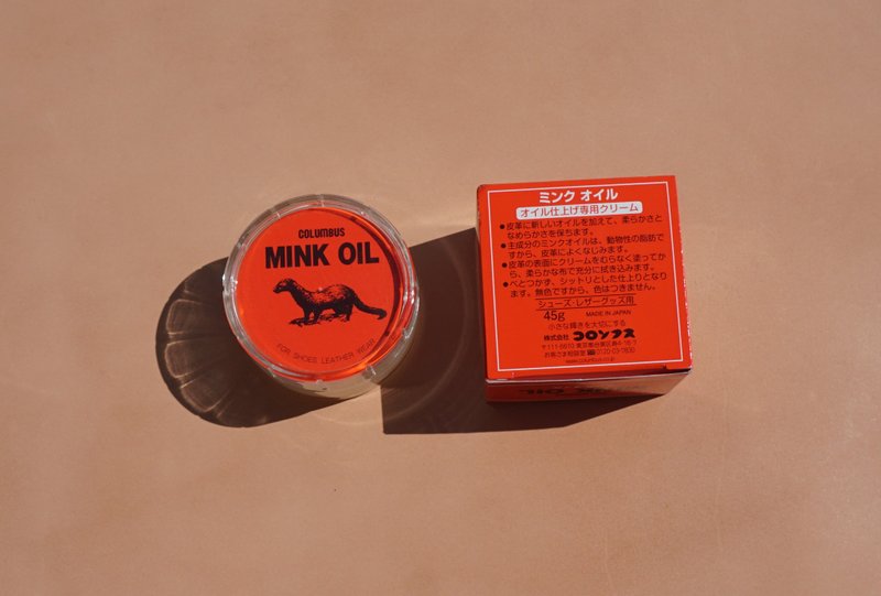 皮革保養貂油 COLUMBUS Mink Oil 日本進口 滋潤保養油 45g - 其他 - 其他材質 紅色