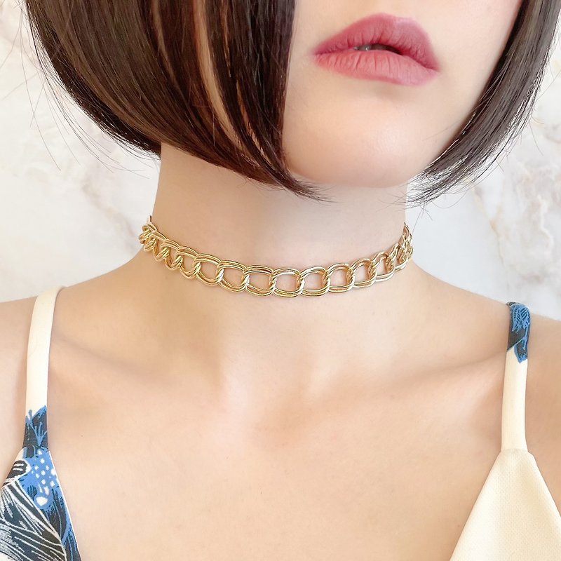 Gold / STRONGmind / Chain choker SV115G - Chokers - Other Metals Gold